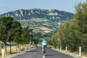 Road bicycle racer in San Marino